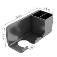 Organizador para secador de pelo, soporte para alisador de pared con aire acondicionado, estante, soporte para cepillo de pelo, accesorios de baño - details 0