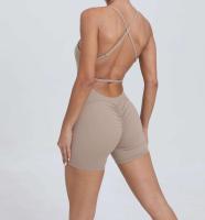 Conjunto de entrenamiento de ejercicio para mujer, traje de yoga, ropa deportiva, mono de gimnasio, rojo, verano, 2024 - details 36