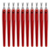 Juego de Tusos V para Uñas Pusher en Forma de V, Cortador de Cutículas, Herramientas de Manicura y Pedicura, 10 Piezas - details 5