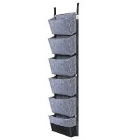 Bolsa vertical de fieltro montada en la pared, contenedor para cultivo de flores y verduras, máquina para plantar jardín interior y exterior, 6 bolsillos, - details 16