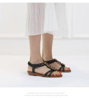 Sandalias de cuña estilo étnico, novedad verano 2025, zapatos de playa bohemios con cuentas, sandalias romanas antideslizantes - details 8