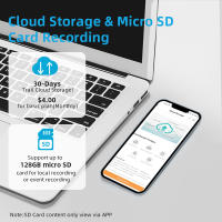 Sistema de seguridad WiFi inalámbrico HD de 3 cámaras y 9 MP, 360 ° Monitor panorámico para el hogar con visión nocturna en color y control remoto por teléfono, adecuado para interiores y exteriores/IP65Impermeable/Voz bidireccional/Seguimiento móvil/Alma - details 10