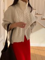 Suéter De Mujer, suéteres De invierno para Mujer, cárdigan Traf, tejido grande para Mujer, Ropa De abrigo De punto holgada De manga larga, Ropa De Mujer - details 21