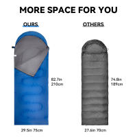 Bolsa de Dormir de Campamento con Capucha Bolsa de Dormir para Adultos al Aire Libre en Invierno Camuflaje - details 2