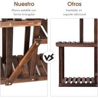 Estantería de 6 Niveles para Plantas de Madera Soporte Interior para Macetas - details 16