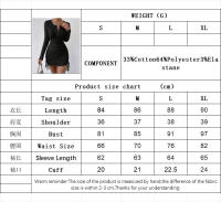 El vestido de estilo elegante de la mujer muestra una falda corta. - details 0