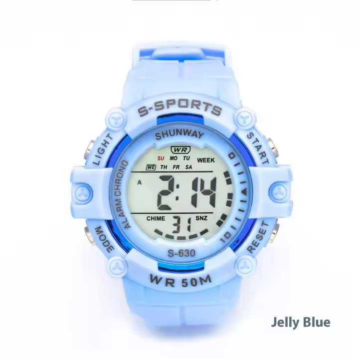 Reloj Electrónico SHUNWAY Impermeable Reloj de Alarma Luminoso para Deportes de Estudiantes y Niños - 1