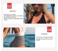 Traje de Baño Deportivo de Cintura Alta Corte Estándar para Playa y Piscina Secado Rápido - details 5