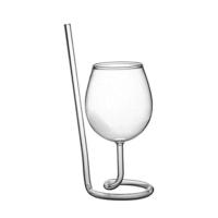 Copa de Vino Rojo 2025 Copa de Jugo Claro de Whiskey con Tubo de Bebida y Paja - details 2