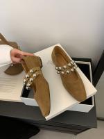 Nuevos zapatos franceses Mary Jane para mujer versión coreana diseño sentido moda remache tacón grueso cabeza cuadrada zapatos individuales ladyshoes - details 9