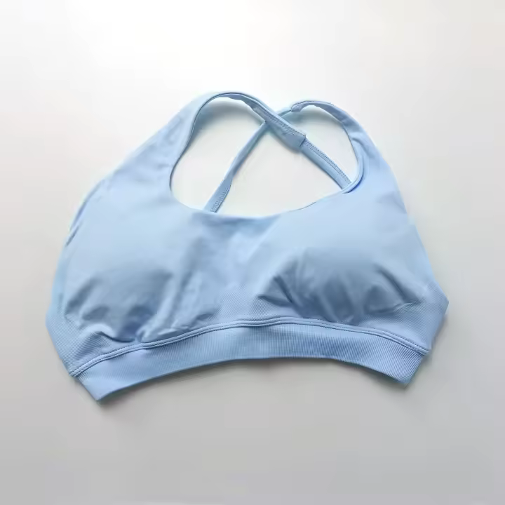 Sujetador deportivo asimétrico para mujer, Top de gimnasio con soporte alto, cuello Halter, espalda descubierta, Fitness, velocidad, Activewaer, entrenamiento, ropa interior sin costuras - 1