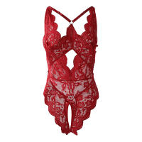 Lencería transparente Call of the night sin entrepierna para mujer, conjunto de encaje con escote en V profundo, sujetadores sexys, mono, disfraces eróticos, conjunto de ropa interior - details 17