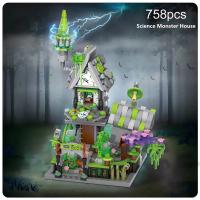 Halloween Creative Building Blocks Game, Halloween Hut, Ghost House, Pumpkin House, Decorative Brick Set, Toys, Birthday Party G - details 10