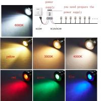 Luz de Piscina de Acero Inoxidable Mini LED IP68 Impermeable 100 Lúmenes de Brillo para Iluminar Caminos de Escaleras de Jardín - details 2