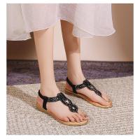 Sandalias Plataforma Mujer Strass Verano 2025 - Diseño Bohemio con Tacon Ancho Cómodo - Zapatos Elegantes Playa y Fiesta - details 6