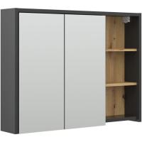 Armario con Espejo para baño , Antracita/Blanco, 100 x 75 cm - details 16