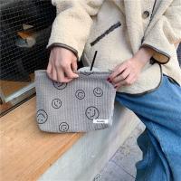 Bolso De Maquillaje Viaje Toallero De Viaje Bolso De Cosméticos Para Mujeres Con Cierre De Cremallera Bolso De Cepillos De Maquillaje Lindo Bolsa De Tela Corduroy + Lona - details 9