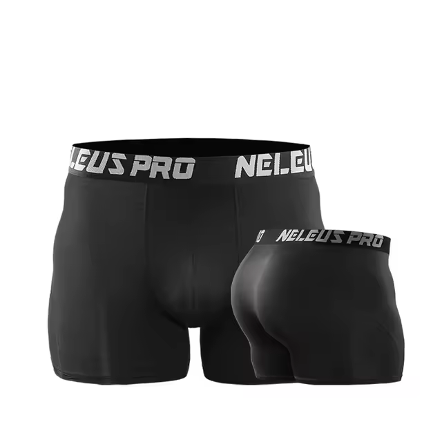 Pantalones cortos deportivos para hombre, mallas de compresión para entrenamiento, correr, Crossfit, baloncesto - 1