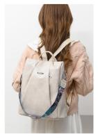 Mochila de Cuero Suave Casual para Mujeres Impermeable, Resistente al Desgaste, Antirrobo con Patrones de Parche Bolsa de Hombro Grande con Lining de Dacron - details 3