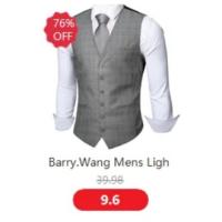 Chaleco S-5xl de 20 colores para hombre, chaleco ajustado de seda lisa, rosa, azul, negro, rojo, morado, blanco y caqui, chaqueta sin mangas Barry Wang - details 37