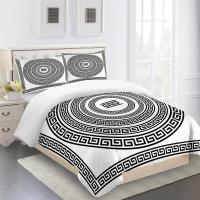 Juego de Ropa de Cama de Lujo en Gris de Marcas Barroco con Funda de Edredón y 2 Fundas de Almohada para Cama Individual y Doble Tamaño Rey Queen Twin Full - details 6