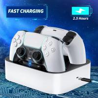 Controlador Inalámbrico USB Tipo-C Cargador Rápido Dual PS5 Estación de Carga para PS 5 DualSense Gamepad Inalámbrico Material Plástico Hecho en China Montaje en Escritorio - details 1
