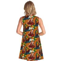 Vestido veraniego suelto personalizado H-Fine e Album S-Styles con estampado de bolsillo, vestido sin mangas para mujer para vacaciones en la playa - details 41