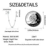Cuentas colgantes de plata de ley 925 con conchas de océano, cuentas de cadena de seguridad, pulsera Original para hacer joyas, regalo del Día de San Valentín - details 4