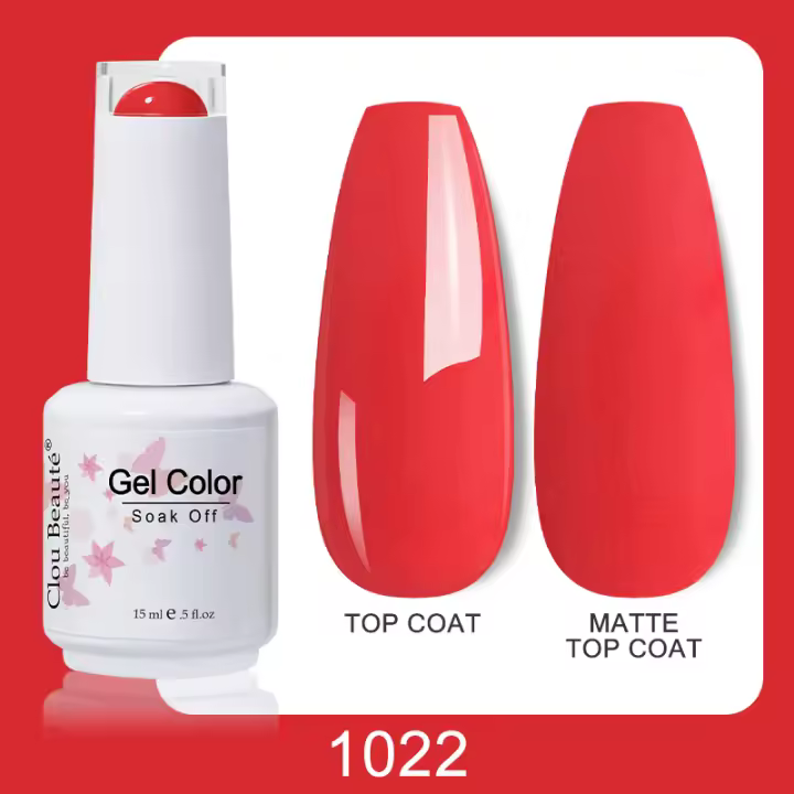 Clou Beaute-esmalte de uñas en Gel laca semipermanente de color marrón camello serie Vernis - 1