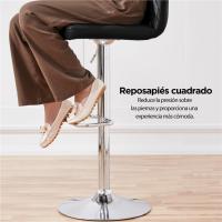 Taburetes de Bar Altura Ajustable 92-113,5cm Sillas de Bar Asientos Giratorios Diseño Moderno - details 1