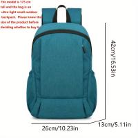 OGEHUAFEE Mochila para portátil de gran capacidad y ligera - Tela de Oxford duradera, correas ajustables, múltiples bolsillos, cierre con cremallera, ideal para desplazamientos, escuela y actividades al aire libre, Mochila para desplazamientos | mochila - details 1