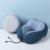 Almohadas de viaje en forma de U de rebote lento, bolsas de almacenamiento, cojín de soporte para el cuello de espuma, refrigeración, protección del cuello de 360 grados, almohada para dormir - details 11