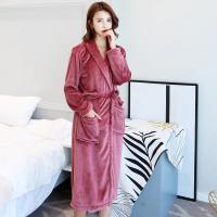 Pareja de pijamas gruesos de gran tamaño para otoño e invierno, albornoz de terciopelo Coral para hombre, Sra. Ropa de hogar cómoda y transpirable acolchada - details 13
