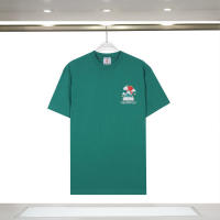 Camiseta deportiva de algodón puro para hombre, cuello redondo, estampado frontal, estilo informal para verano - details 13