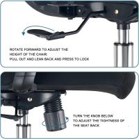 Ajustable, reposabrazos, soporte lumbar, altura regulable y oscilación de 120 ° , Silla de Oficina Capacidad de - details 2