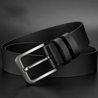 Cinturones de hebilla de Pin cuadrado de aleación para hombres, cinturones de Jeans de cuero Pu de diseñador de lujo, marca famosa, ocio de negocios, nuevo - details 1