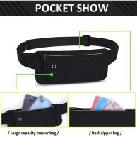 Bolsa de Cintura Ligera para Deportes de Gimnasio Bolsillo para Teléfono Móvil Ajustable - details 30