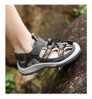 Sandalias de playa para niños, zapatos deportivos antideslizantes, transpirables, suaves, planos, Punta cerrada, seguridad, Verano - details 23
