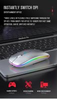 Ratón Inalámbrico Bluetooooth 5,0 Carga USB Luz RGB Para Computadora Portátil PC Macbook Gaming - details 5