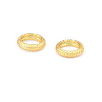 Anillo de Cierre Redondo de Brasso Dorado Mate Joyería de Alta Calidad - details 53