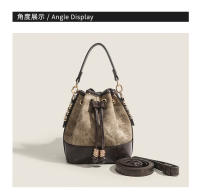 Bolsos para mujer 2023, nuevo estilo, bolso de cubo retro pintado al óleo de alta gama, popular este año, bolso de mensajero de un solo hombro para viajes diarios - details 8