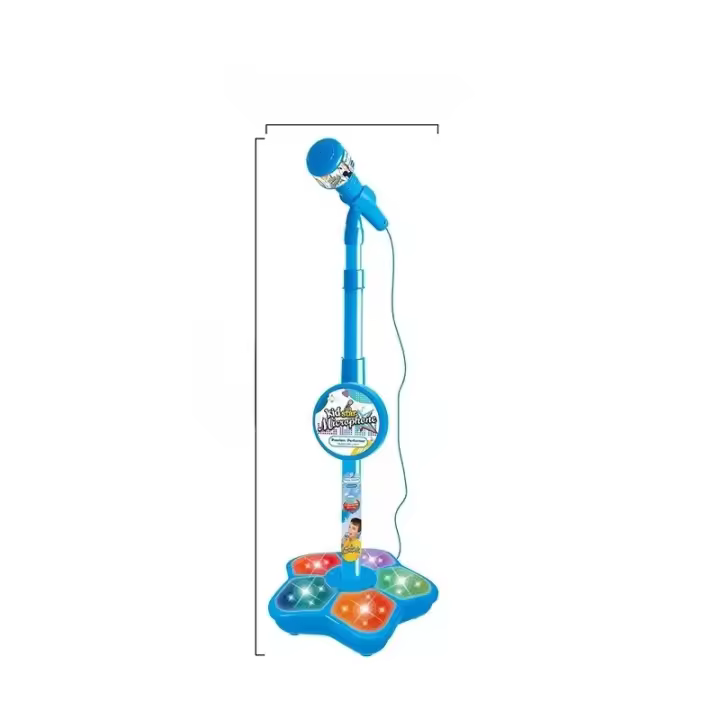 Microfono Con Rocking-Roll Para Niños Y Niñas Instrumento Musical De Karaoke Con Estuche Regalo Educativo Para Cumpleaños Adecuado Para Edades 3-12 Años - 1