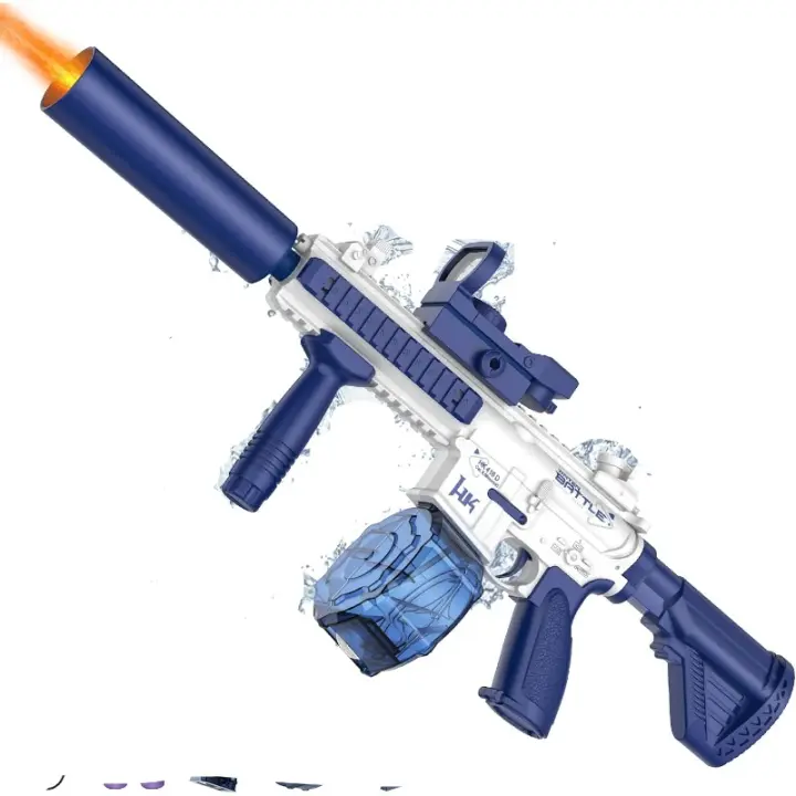 Pistola de agua eléctrica, juguete de pistola de chorro, juego de tiro para fiesta en la playa al aire libre, regalo Ideal para - 1