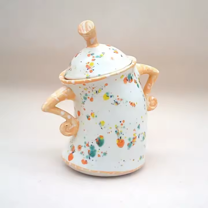 Tetera de Cerámica Grande con Tapa Airtight Tarro de Almacenamiento de Té con Actitud - 1