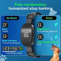 Collar de entrenamiento inteligente antiladridos para perros, vibración, detener ladridos, sensibilidad estable, recargable, novedad de 2025 - details 4
