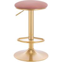 Taburetes Bar de Altura Ajustable Entre 60 y 80,5 cm, Giratorios 360 °   con Asiento Terciopelo - details 4