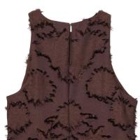 Vestido corto de línea A con cuello redondo y tela texturizada sin mangas para mujer, novedad de verano 2025 - details 4