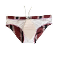 Jessborn pantalones de natación triangulares a rayas verticales para hombre, pantalones de natación sexys de tiro bajo, pantalones cortos deportivos para surfear en la playa, primavera caliente - details 9