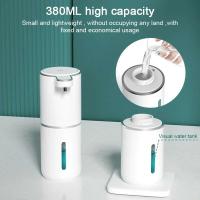 Líquido sin contacto 380ml, ES, USB, montaje en pared, pantalla inteligente, sensor infrarrojo automático, dispensador de jabón, desinfectante de manos - details 6