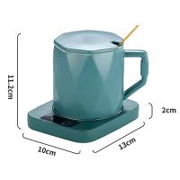 Calentador de tazas, taza de café, calentador de leche, té, almohadilla de calentamiento de agua, estera cálida, posavasos de temperatura constante, enchufe de la UE - details 2
